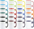 Ceramic 15oz Sublimation Coffee Mug, 12 Assorted Colors, Case of 24