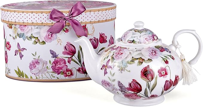 Tulip Bone China Teapot in Gift Box 33.81 fl oz (1000 ml)