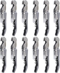 RECUTMS 12 Pack Wine Opener Corkscrews for Wine Bottles Heavy Duty Stainless Steel with Foil Cutter Small Stainless Steel Gift for Home Wedding Party Bartenders Servers Waiter（gray）