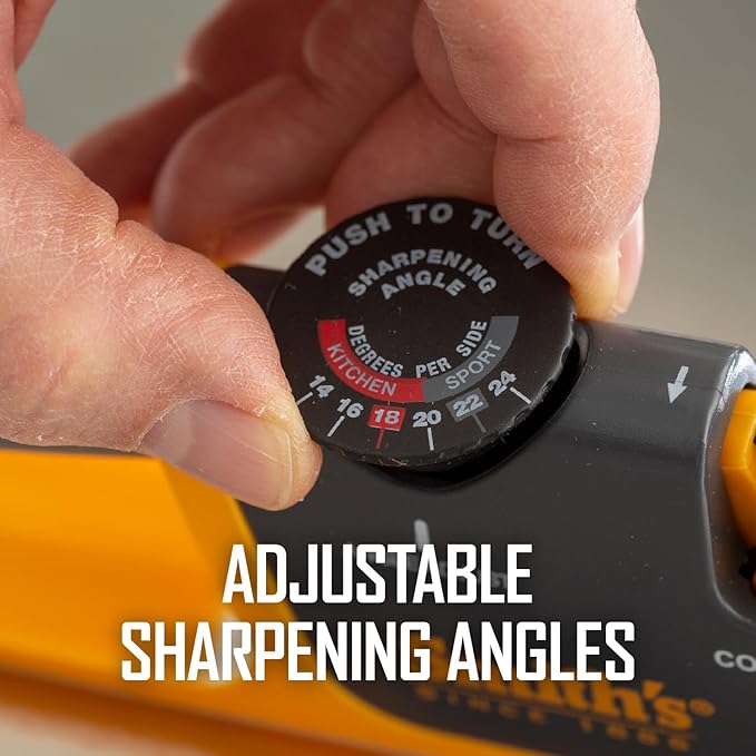 Smiths Adjustable Manual Knife Sharpener Gray/Yellow S-50264