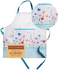 Maison d' Hermine 100% Cotton Apron for women with Pocket Kitchen Chef Apron for Men Cooking Gardening Server Waitress