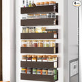 Magnetic Spice Rack Organizer for Fridge Seasoning Organizer for Kitchen storage with Screw Magnetic Shelf for Refrigerator and Oven(6pack-Bronze)