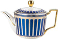 CWLWGO- Royal Teapot,European style Ceramic Tea Pot, Blooming & Loose Leaf Teapot - 25 Ounce,Not included Removable Stainless Steel Infuser.(blue)…