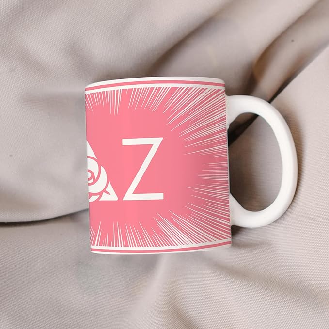 Delta Zeta Ceramic Coffee Mug 11 OZ Tea Cup (Delta Zeta # 9)
