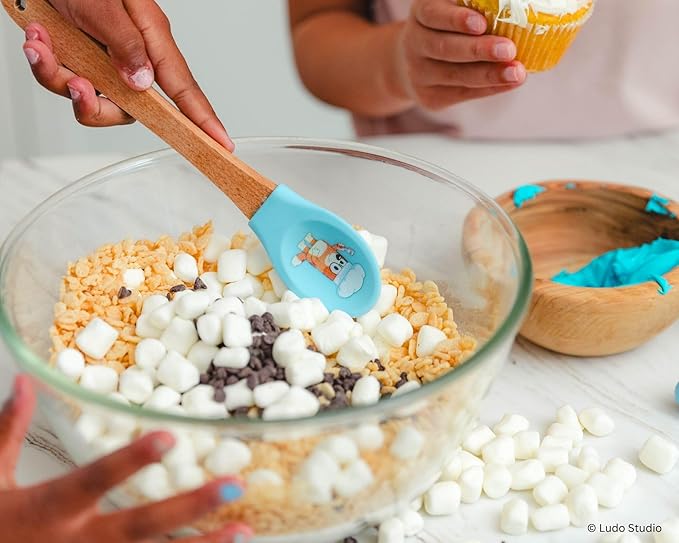 Handstand Kitchen Bluey Silicone Baking Utensil Set with 9" Spoon, 8.75" Spatula and 8.5" Whisk