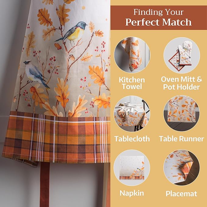 Maison d' Hermine 100% Cotton Apron for women with Pocket Kitchen Chef Apron for Men Cooking Gardening Server Waitress