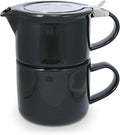 FORLIFE Tea for One with Infuser 14 ounces, Black Graphite