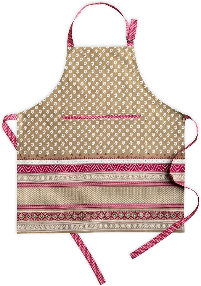 Maison d' Hermine 100% Cotton Apron for women with Pocket Kitchen Chef Apron for Men Cooking Gardening Server Waitress
