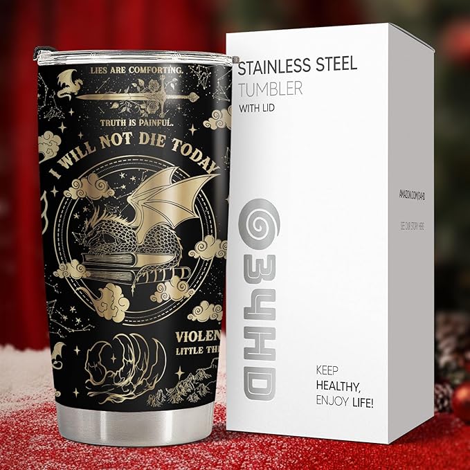 34HD Birthday Gifts for Men, Dad Tumbler with Handle and Straw, 20oz Stainless Steel Coffee Mug, Vacuum Insulated Cup with Leak-proof Lid, Funny Gifts for Men, Dad, Grandpa, Uncle Christmas Gift