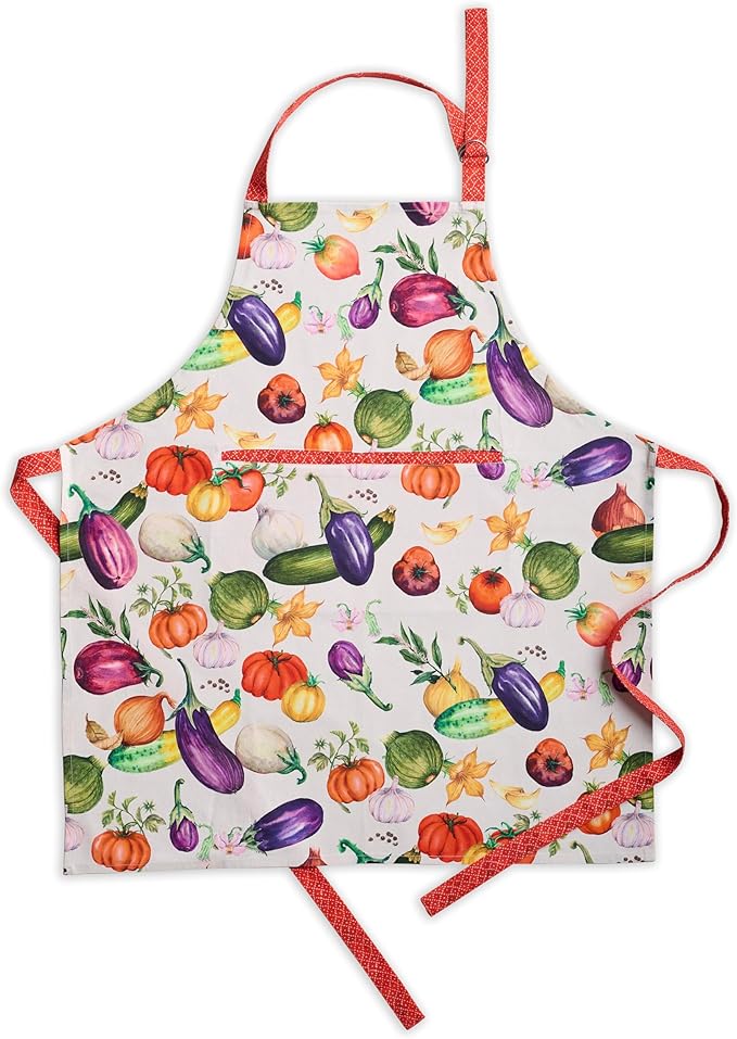 Maison d' Hermine 100% Cotton Apron for women with Pocket Kitchen Chef Apron for Men Cooking Gardening Server Waitress