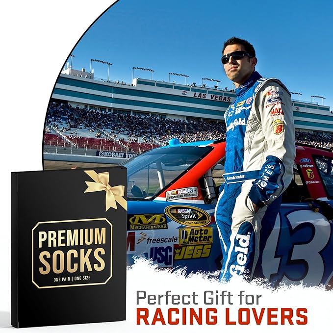 VICRAZY Racing Car, Sport Car Socks for Men, Women - Formula 1 Gifts, Racing Socks, Stocking Stuffers for Men, Women