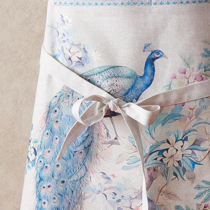 Maison d' Hermine 100% Cotton Apron for women with Pocket Kitchen Chef Apron for Men Cooking Gardening Server Waitress