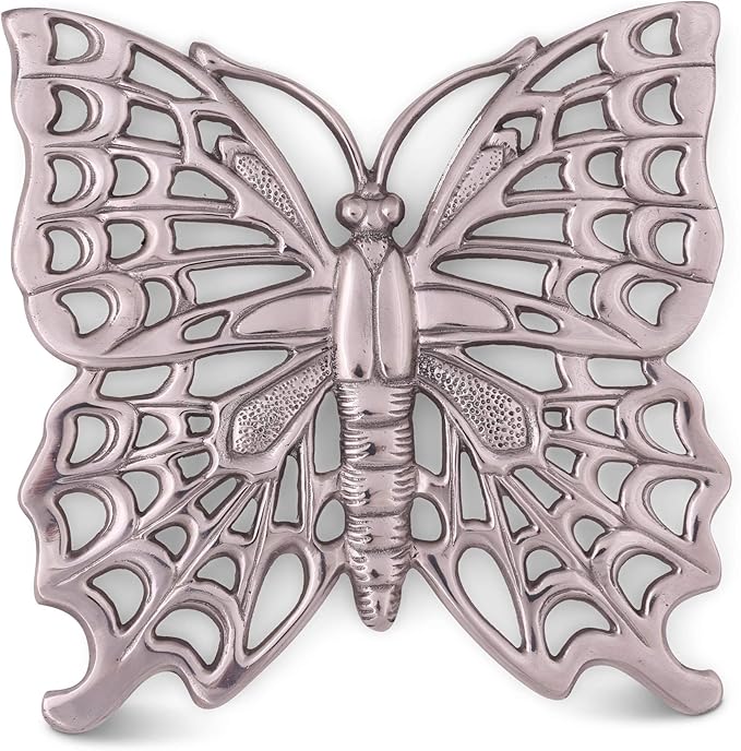 Arthur Court Designs Metal Aluminum Butterfly Stovetop/Table Trivet Hot Pans Pots Dishes or Teapot 8.5 inch Long