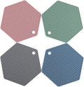 4 Packed Colorful Silicone Trivet Mats - DIY Different Size Dish Drying Mat, Hot Pot Holder for Pots & Pans, Non-Slip & Heat Resistant Kitchen Hot Pads for Countertops & Table, Assorted 4 Colors