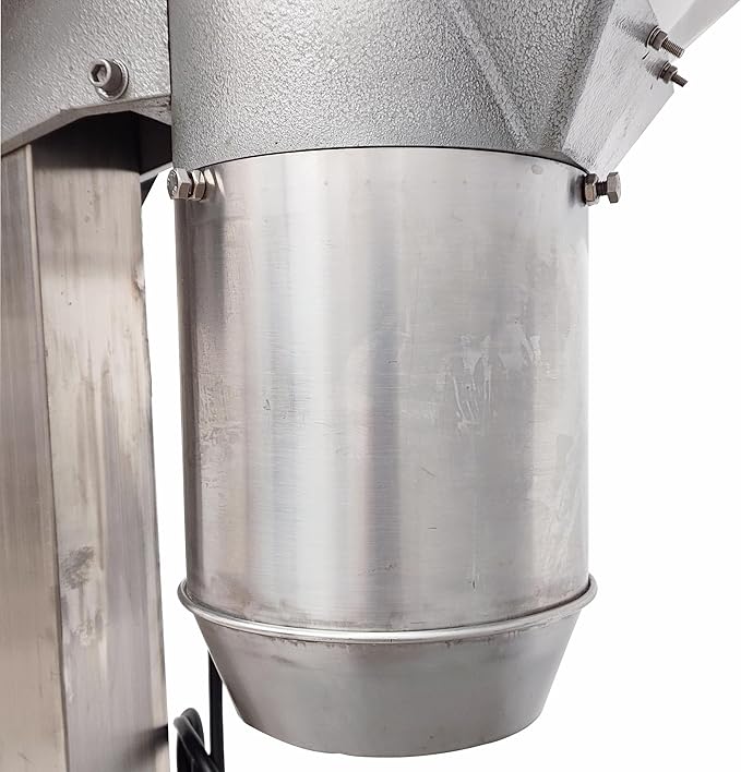 TECHTONGDA Fruit Vegetables Grinder Crusher Tomato Paste Making Machine Commercial Food Processor Chili Ginger Garlic Chopper 220V with Inlet Dia 8.27 Inch for Crushing Grinding Fruits & Vegetables