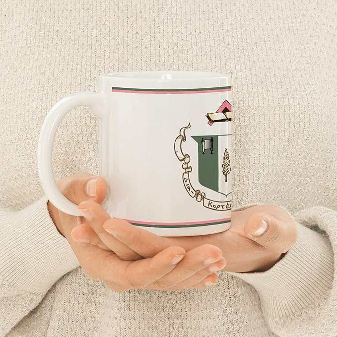 Delta Zeta Ceramic Coffee Mug 11 OZ Tea Cup (Delta Zeta - 4)