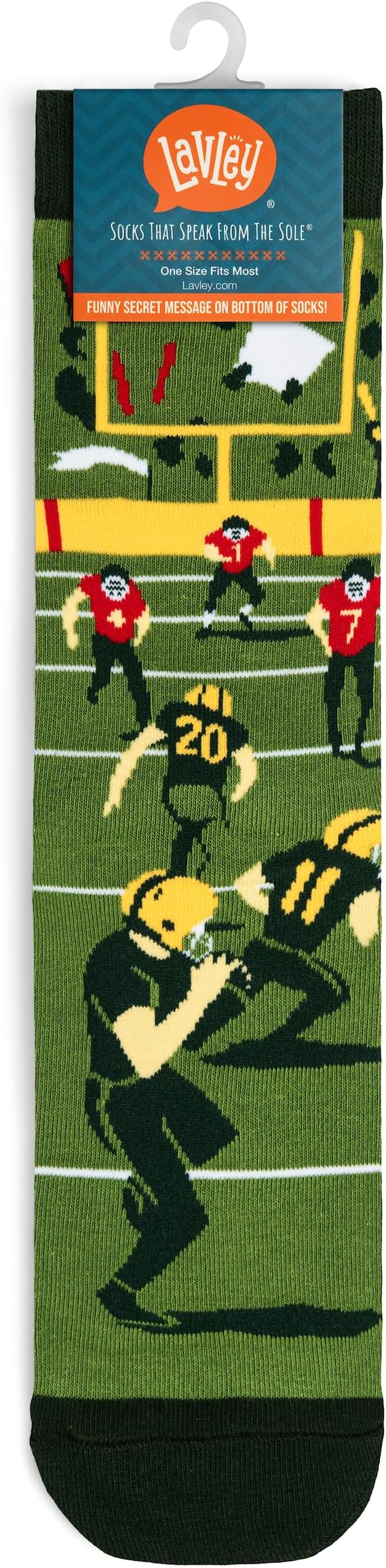Lavley Funny Socks for Sports Fans and Players - Cool Novelty Gifts for Men, Women, & Teens