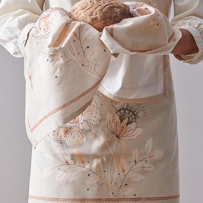 Maison d' Hermine 100% Cotton Apron for women with Pocket Kitchen Chef Apron for Men Cooking Gardening Server Waitress