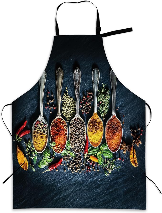 Adjustable Kitchen Apron with Pockets for Women and Men,Soft Chef Apron for Cooking, BBQ, and Grill