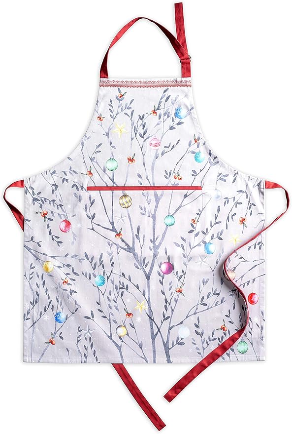 Maison d' Hermine 100% Cotton Apron for women with Pocket Kitchen Chef Apron for Men Cooking Gardening Server Waitress