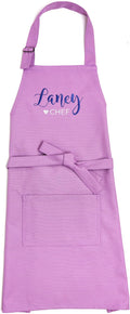Kids Apron - Embroidered Personalized Cooking Custom Apron with Name, Adjustable, Cotton, with Pockets, for cooking