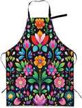 Kitchen Apron with Pocket,Waterproof Adjustable Neck and Long Ties, Cooking Baking Gardening Painting Apron for Women