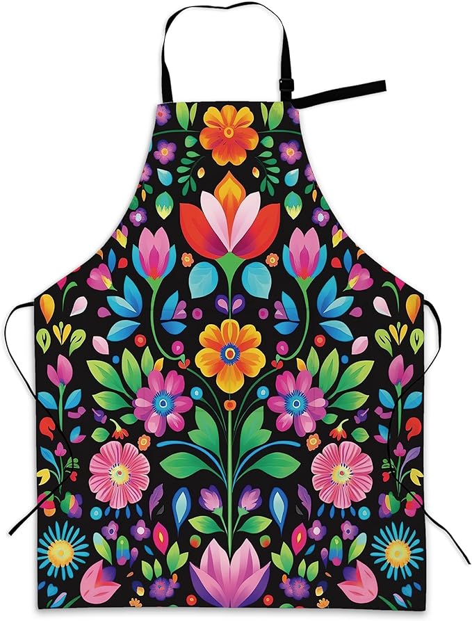 Kitchen Apron with Pocket,Waterproof Adjustable Neck and Long Ties, Cooking Baking Gardening Painting Apron for Women