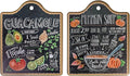 2-Pcs Ceramic-Cork Trivets - Extra Thick Hot Pads for Kitchen, Trivets for Hot Dishes, Pots and Pans (Vintage Style)