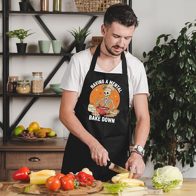 Funny Cafeteria Crew Aprons with Pockets, Cafeteria Worker Staff Appreciation Gifts