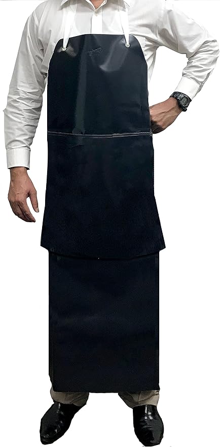 KLEEN CHEF Everyday General Use Polyester Dishwashing And Heavy Duty PVC Leather Apron