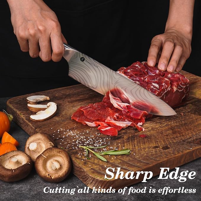 8 inch Professional Chef Knife, Sharp Kitchen Knife, German High Stainless Steel EN1.4116, Gifts for Men Women Him Husband Dad, Christmas Anniversary Birthday Gift from Wife Daughter Son