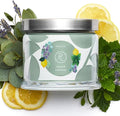 PartyLite 3-Wick Jar Candle, Highly Fragranced Clean Burning Glass Candle, 25-45 Hours Burn Time (Winter Morning)