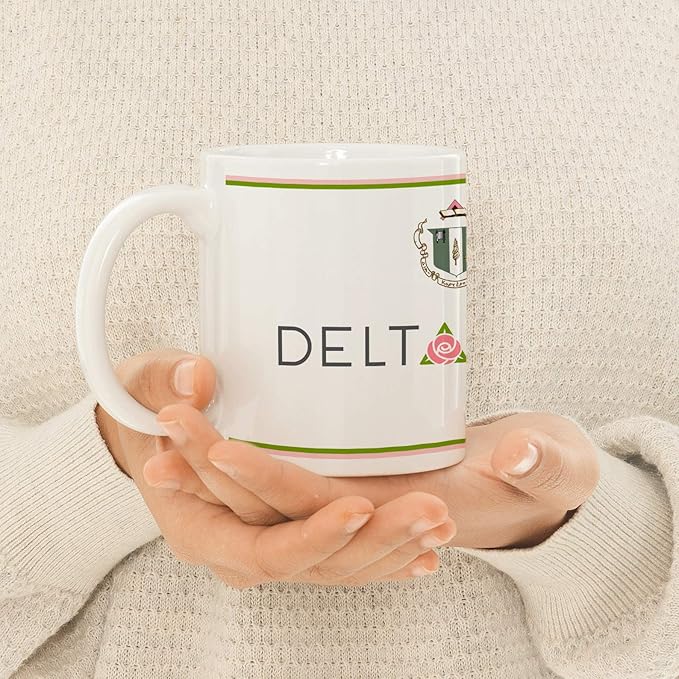 Delta Zeta Ceramic Coffee Mug 11 OZ Tea Cup (Delta Zeta - 3)
