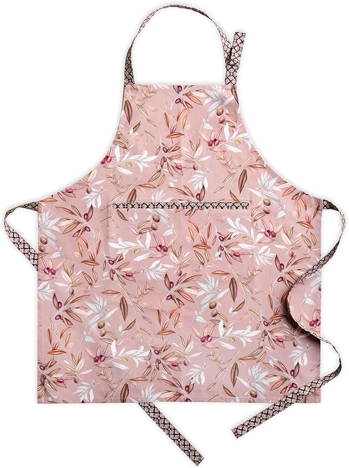 Maison d' Hermine 100% Cotton Apron for women with Pocket Kitchen Chef Apron for Men Cooking Gardening Server Waitress