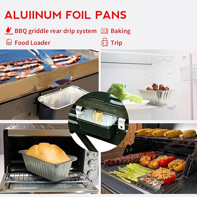 Grease Cup Replacement for Blackstone Griddles 17" 22" 28" 30" 36" | Drip Pan & Grease Catcher for Flat Top Grills | Fits Blackstone Airfryer & Griddle Combo + 12 Pack Grease Cup Liners