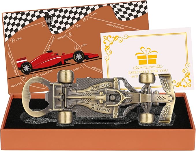 Racing Car Gifts for Men Women, Racing Car Bottle Opener, Unique Racing Gifts for Men Him Dad Boyfriend Husband Grandad, Beer Gifts Birthday Gifts Christmas Gifts for Men
