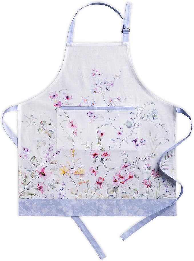 Maison d' Hermine 100% Cotton Apron for women with Pocket Kitchen Chef Apron for Men Cooking Gardening Server Waitress