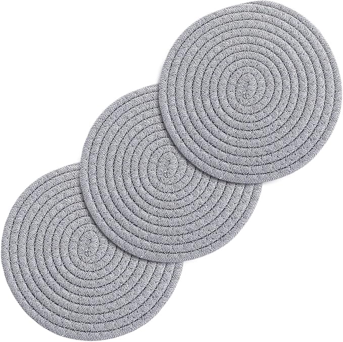 Trivets for Hot Dishes Set of 3, Trivets for Hot Pots and Pans, Heat-Resistant Pot Holders, Stylish Coasters, Perfect for Your Kitchen