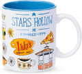 Silver Buffalo Gilmore Girls Destination Locations Icons Ceramic Mug, 20 Ounces