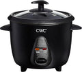 COOK WITH COLOR 6 Cup Rice Cooker 300W - Effortless Cooking and Perfectly, Cooks 3 Cups of Raw Rice for 6 Cups of Cooked Rice, Black