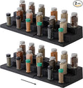 SIMPLEMADE 3-Tier Spice Rack Organizer - Versatile Storage Shelf for Kitchen, Bathroom, Bedroom & Office, Set of 2, Expandable Black