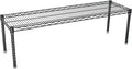 Omega Products Corporation 18" Deep x 48" Wide x 14" High Black Stationary Dunnage Rack