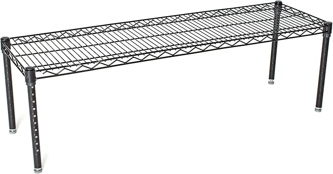Omega Products Corporation 24" Deep x 24" Wide x 14" High Black Stationary Dunnage Rack