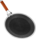DELARLO Tri-Ply Stainless Steel Nonstick Crepe Pan,Round Griddle Pan,15 Inch Para Tortillas Pancake Pan with Stay-Cool Handle,18/10 Large Cooking Surface
