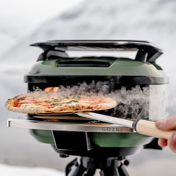Gozney Venture Turning Peel for Portable Tread Pizza Oven, 25.25" Long with a 6" Wide Stainless Steel Blade and a Beech Wood Handle