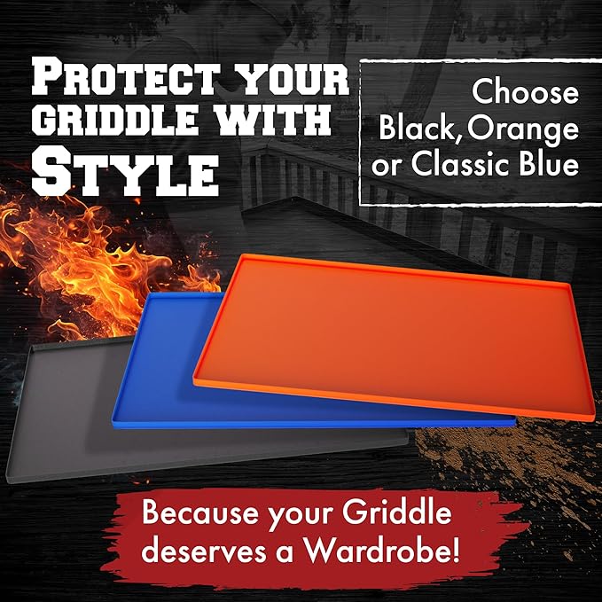 KITCHEN PERFECTION 36" Premium Silicone Griddle Cover Mat For Blackstone Griddle 36 Inch - Hermetic Protection From Rust & Debris All Year, Fits All Blackstone 36 Inch Models - Food Grade Silicone