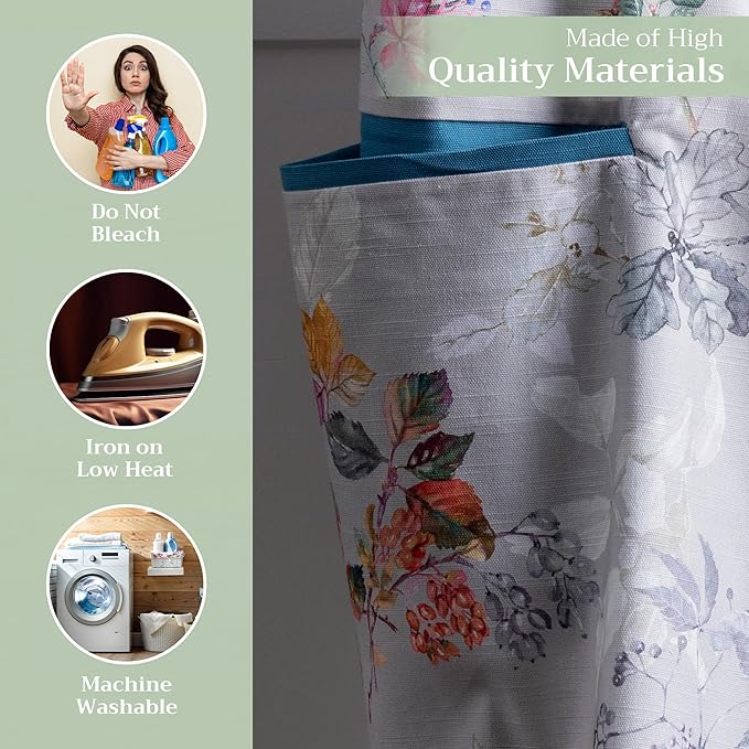 Maison d' Hermine 100% Cotton Apron for women with Pocket Kitchen Chef Apron for Men Cooking Gardening Server Waitress