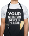 100% Cotton, Black Funny Aprons for Men, Dad, Husband - Birthday, Father’s Day Grilling Gifts for Papa, Husband.