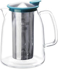 FORLIFE Mist Iced Tea Jug with Basket Infuser, 68-Ounce, Turquoise