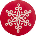 Boston International Round Felt Trivet Heat Resistant Hot Pad for Counters and Tables, 8", Snowflake